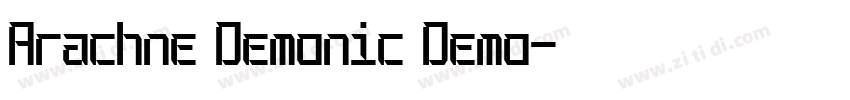 Arachne Demonic Demo字体转换
